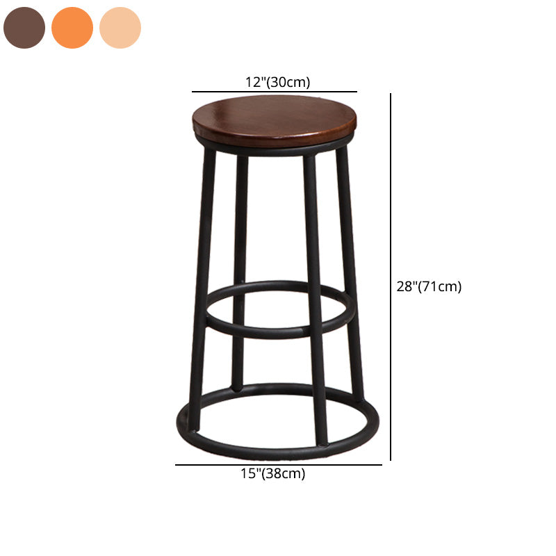Modern Style Iron Bar Stool With Footrest Game Hall Bar Stool 30-inches