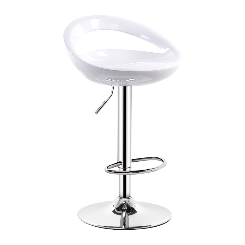 Industrial Adjustable Height Swivel Counter Stools Metal Bar Stools with Footrest