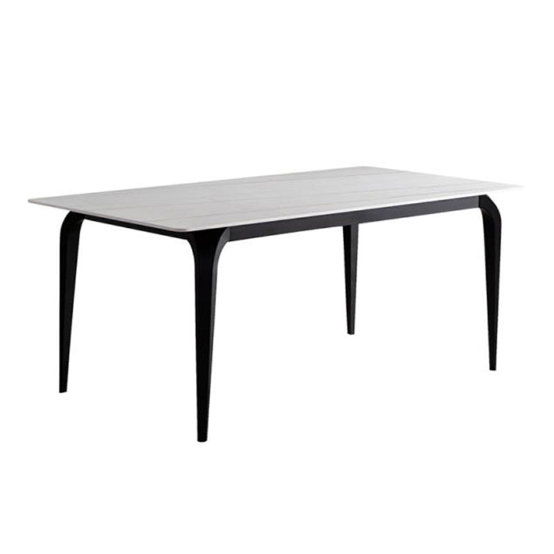 4 Legs Dining Site Table Simplicity Style Stone Dining Table for Home Kitchen