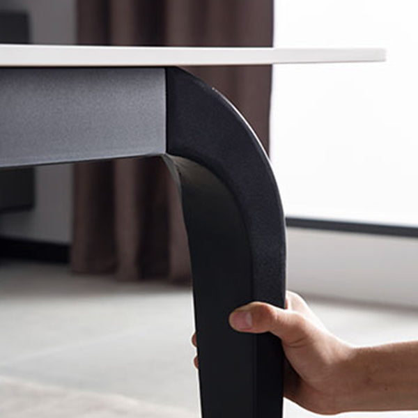 4 Legs Dining Site Table Simplicity Style Stone Dining Table for Home Kitchen