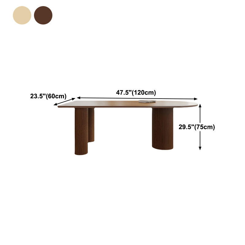 Contemporary Solid Wood Dining Table 3 Legs  Dining Table for Dining Room