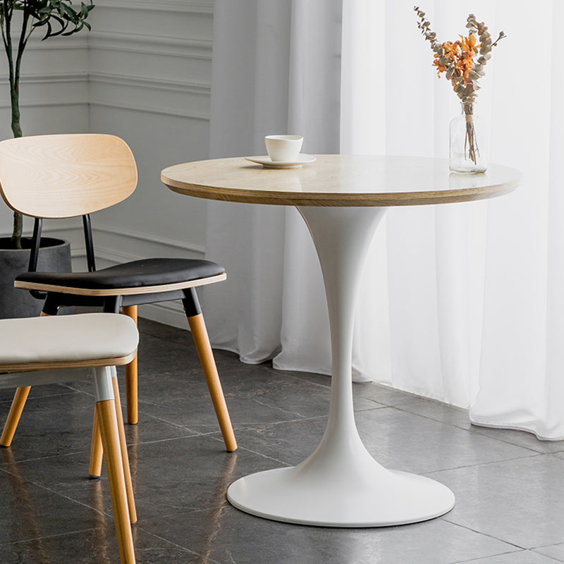Modern Round Wood Dining Table Tulip Base Home Kitchen Dinner Dining Table