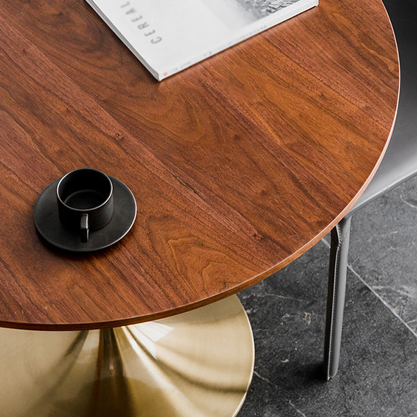 Modern Round Wood Dining Table Tulip Base Home Kitchen Dinner Dining Table