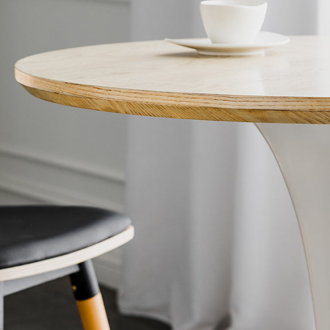 Modern Round Wood Dining Table Tulip Base Home Kitchen Dinner Dining Table