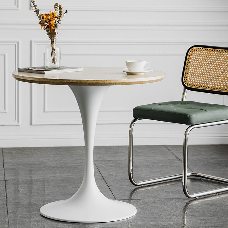 Modern Round Wood Dining Table Tulip Base Home Kitchen Dinner Dining Table