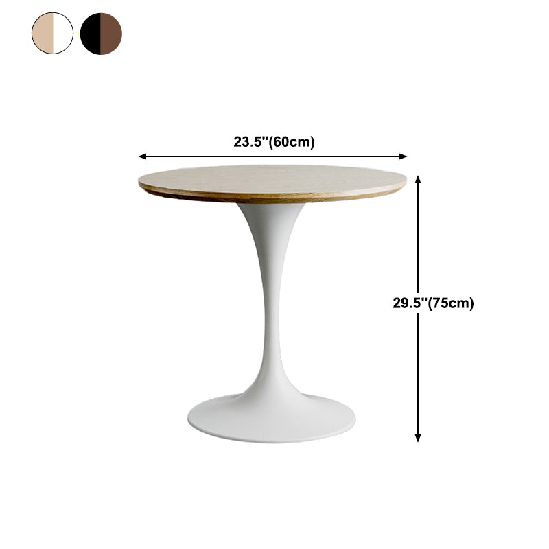 Modern Round Wood Dining Table Tulip Base Home Kitchen Dinner Dining Table