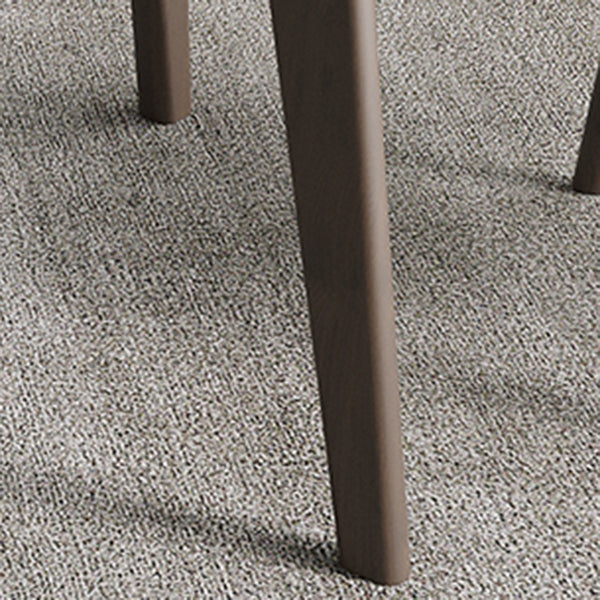 Contemporary Sintered Stone Dining Table Solid Wood Dining Table with 4 Legs