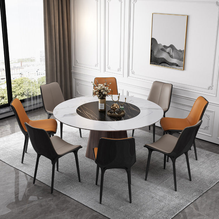 Contemporary Sintered Stone Dining Table Round Dining Room Table