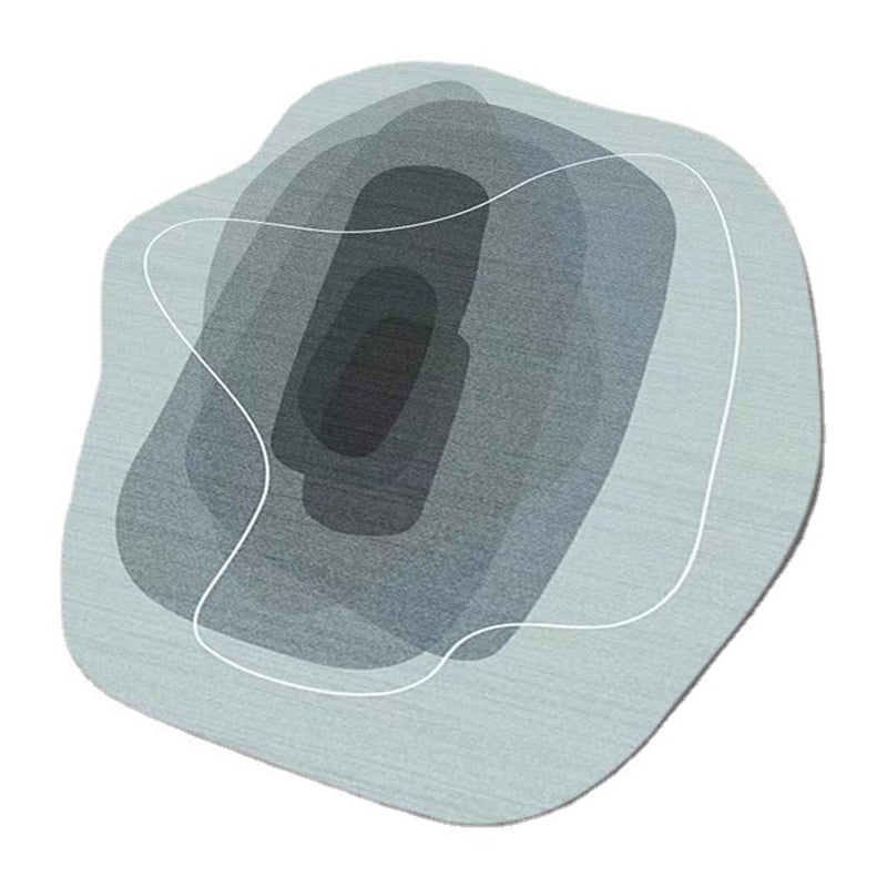 White Color Piece Rug Polyester Area Rug Stain Resistant Rug for Living Room