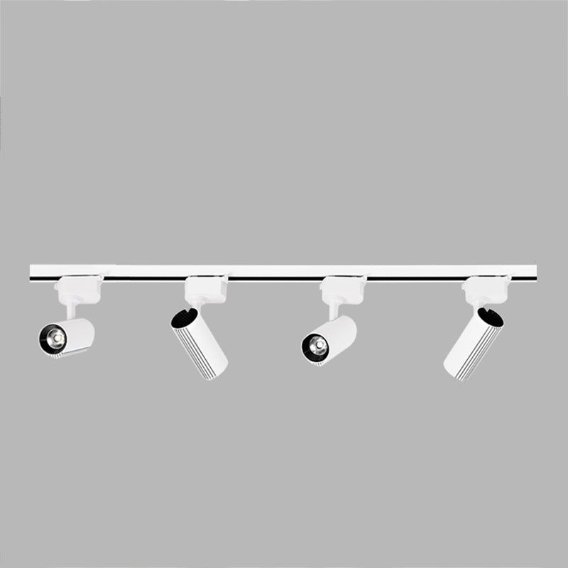 Lámpara de techo de riel LED de forma cilíndrica Montaje de aluminio moderno para sala de estar