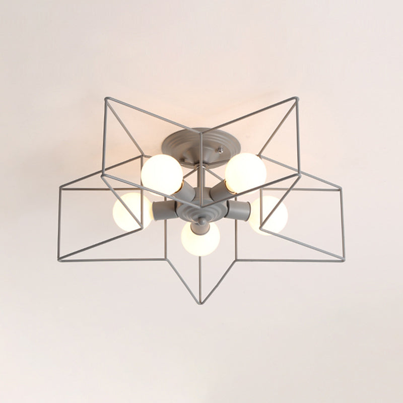 Estilo moderno de techo de techo de estilo estrella 5 luz de techo de luz para restaurante