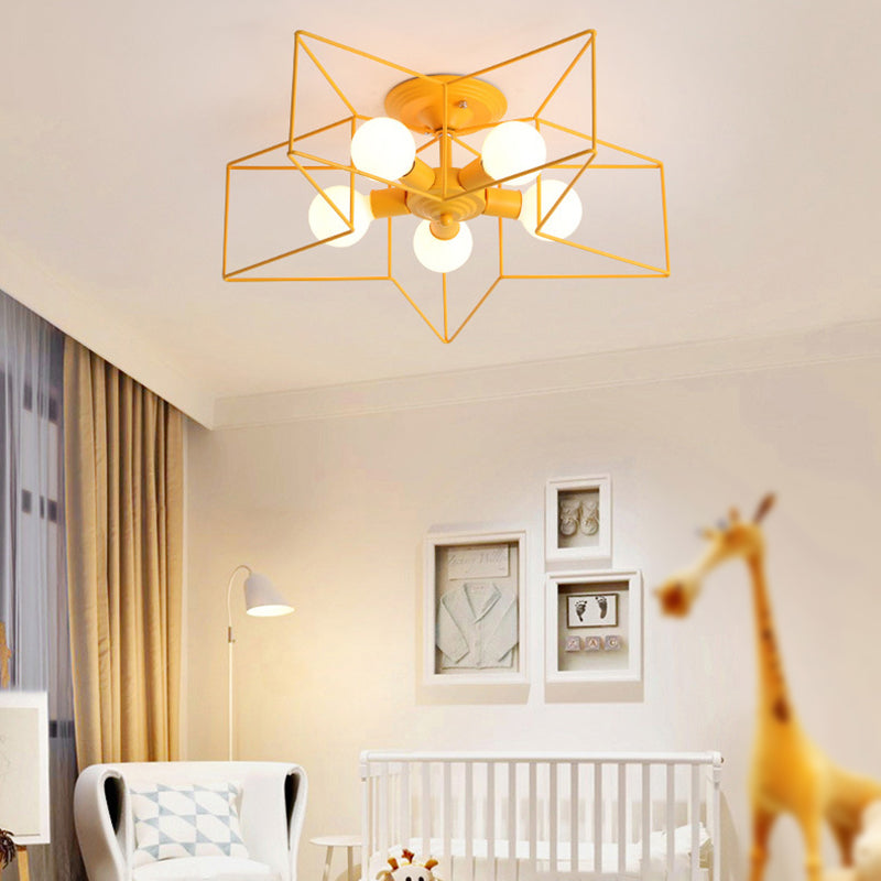 Estilo moderno de techo de techo de estilo estrella 5 luz de techo de luz para restaurante