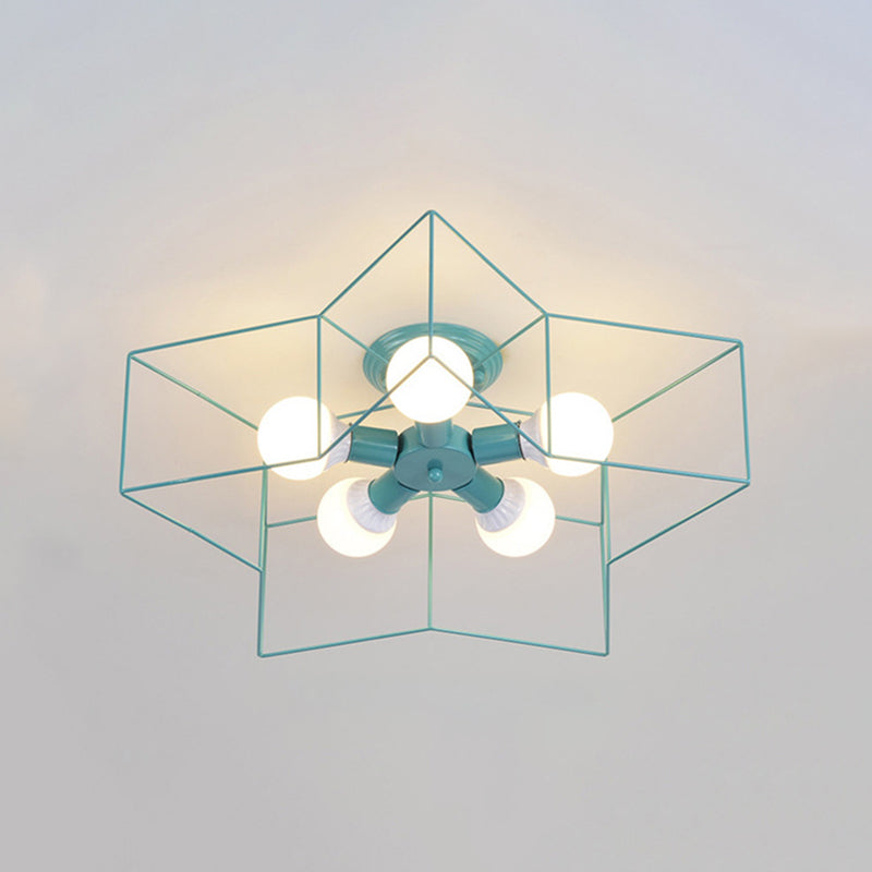 Estilo moderno de techo de techo de estilo estrella 5 luz de techo de luz para restaurante