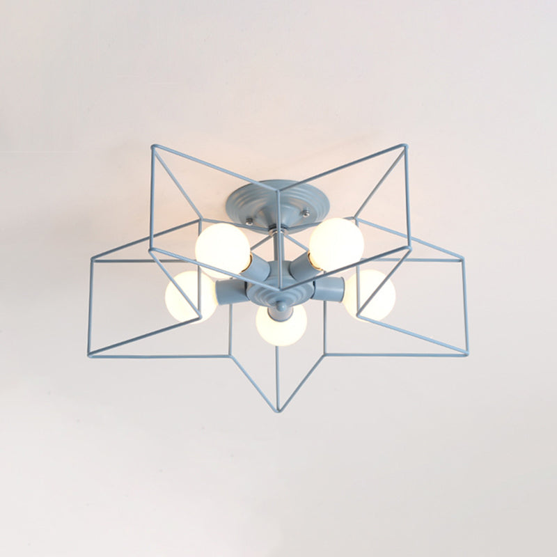 Estilo moderno de techo de techo de estilo estrella 5 luz de techo de luz para restaurante