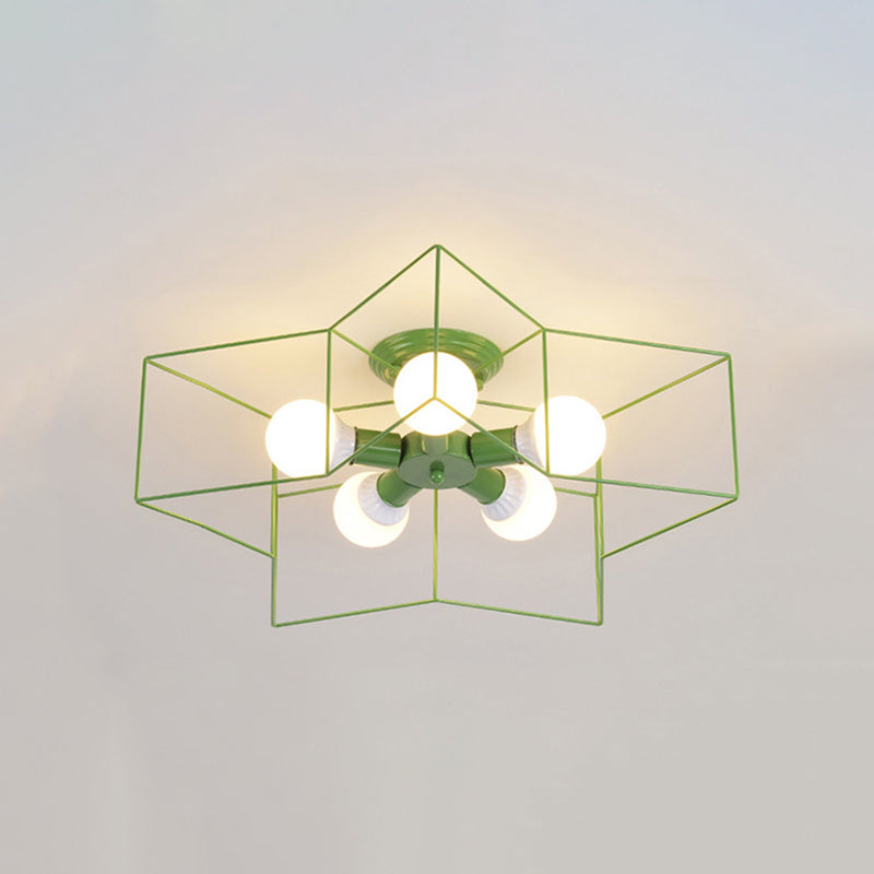 Estilo moderno de techo de techo de estilo estrella 5 luz de techo de luz para restaurante