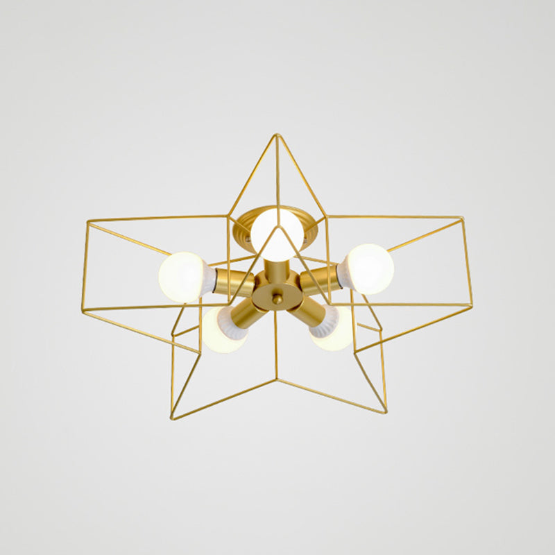 Estilo moderno de techo de techo de estilo estrella 5 luz de techo de luz para restaurante