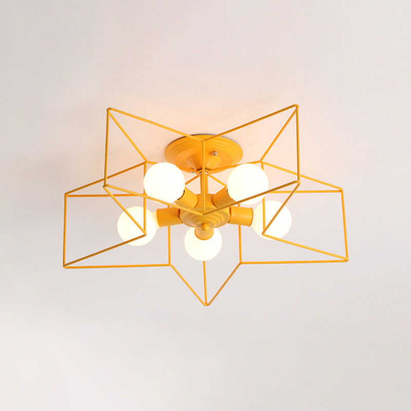 Estilo moderno de techo de techo de estilo estrella 5 luz de techo de luz para restaurante