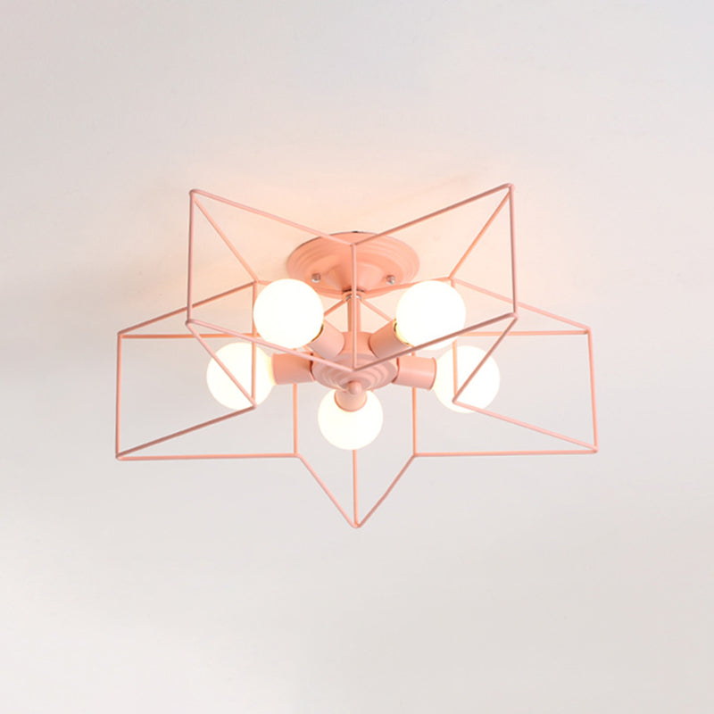 Estilo moderno de techo de techo de estilo estrella 5 luz de techo de luz para restaurante