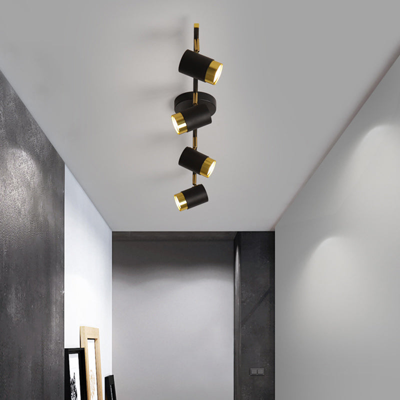 Moderne Stilzylindrische Form Deckenleuchte Multi -Licht Deckenlampe für das Restaurant