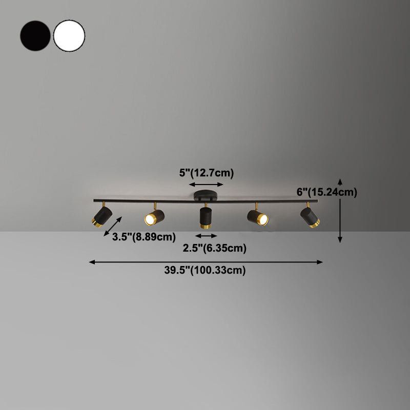 Moderne Stilzylindrische Form Deckenleuchte Multi -Licht Deckenlampe für das Restaurant