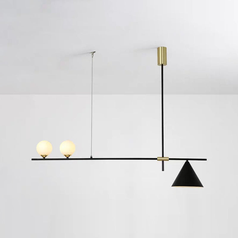 Einfachheit moderne Insel Hell weiße Glas Globus Schattenbeleuchtung für Esszimmer