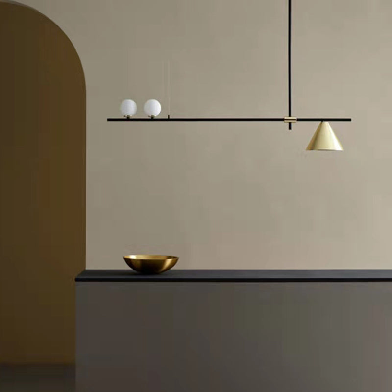 Einfachheit moderne Insel Hell weiße Glas Globus Schattenbeleuchtung für Esszimmer