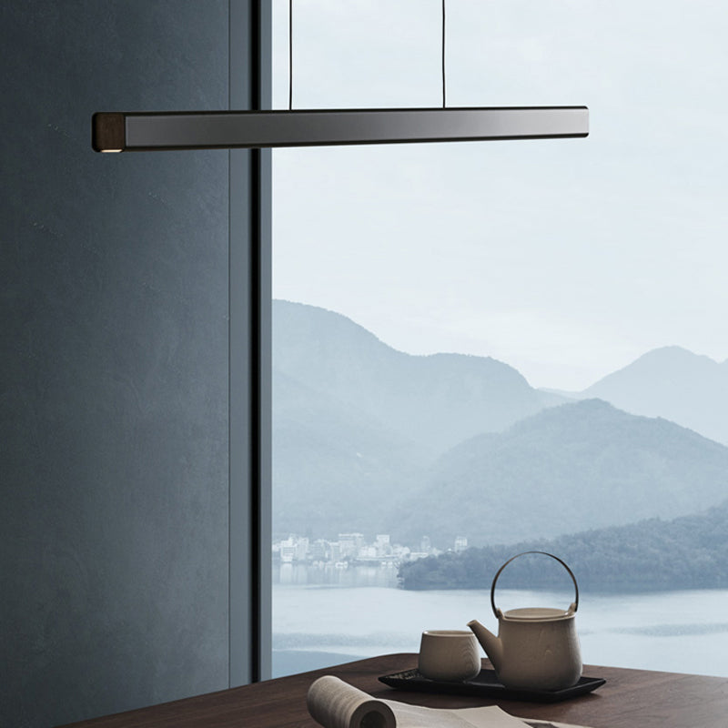 Moderne lineare Inselleuchten 1-Licht-Restaurant-LED-LED-Lampe mit Acrylschatten