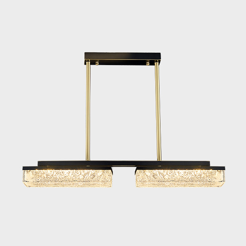 Zeitgenössischer Stil linearer Anhänger Beleuchtung Metal Island Anhänger Lichter