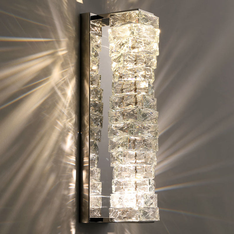 Lumière murale de style postmoderne Géométrique Géométrique de 5 "de large étendue avec cristal pour le salon