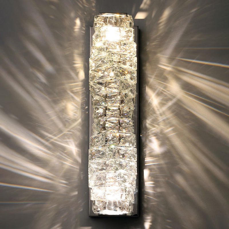 Luz de pared de estilo posmoderno Geométrico 5 "Amplio de pared de ancho con cristal para sala de estar