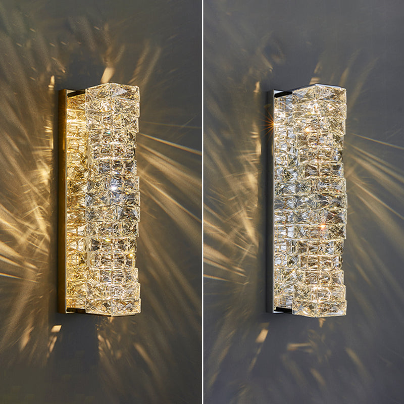 Lumière murale de style postmoderne Géométrique Géométrique de 5 "de large étendue avec cristal pour le salon