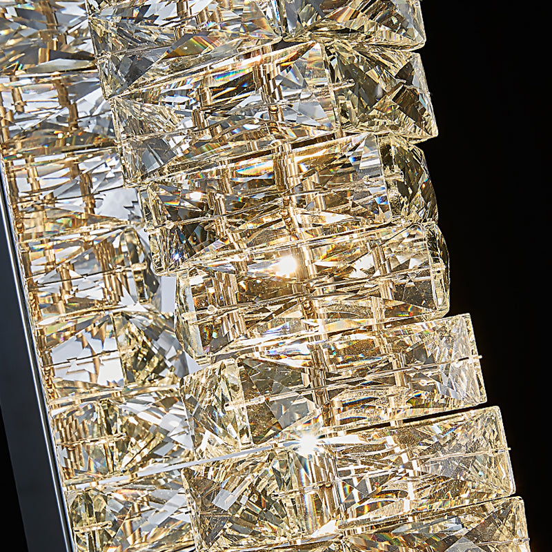 Lumière murale de style postmoderne Géométrique Géométrique de 5 "de large étendue avec cristal pour le salon