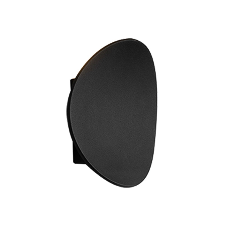 Round Shape Metal Wall Sconce Modern Style 1-Light Wall Mounted Light for Bedroom