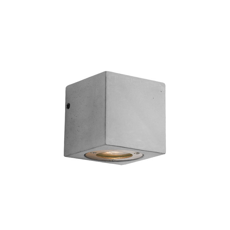 Waterproof Cement Wall Light Fixture Modern Style Wall Sconce Light in Gray