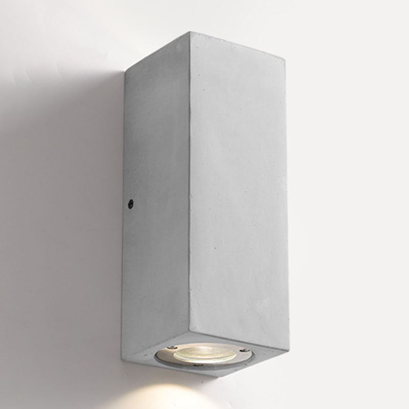 Waterproof Cement Wall Light Fixture Modern Style Wall Sconce Light in Gray