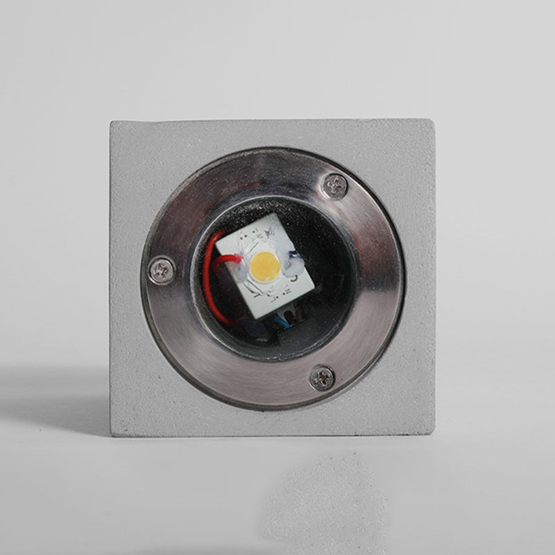 Waterproof Cement Wall Light Fixture Modern Style Wall Sconce Light in Gray