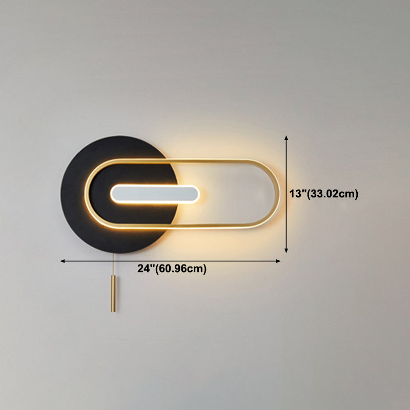 Geometry Shape Wall Lights Contemporary Style Metal 2 Light Wall Mount Lights