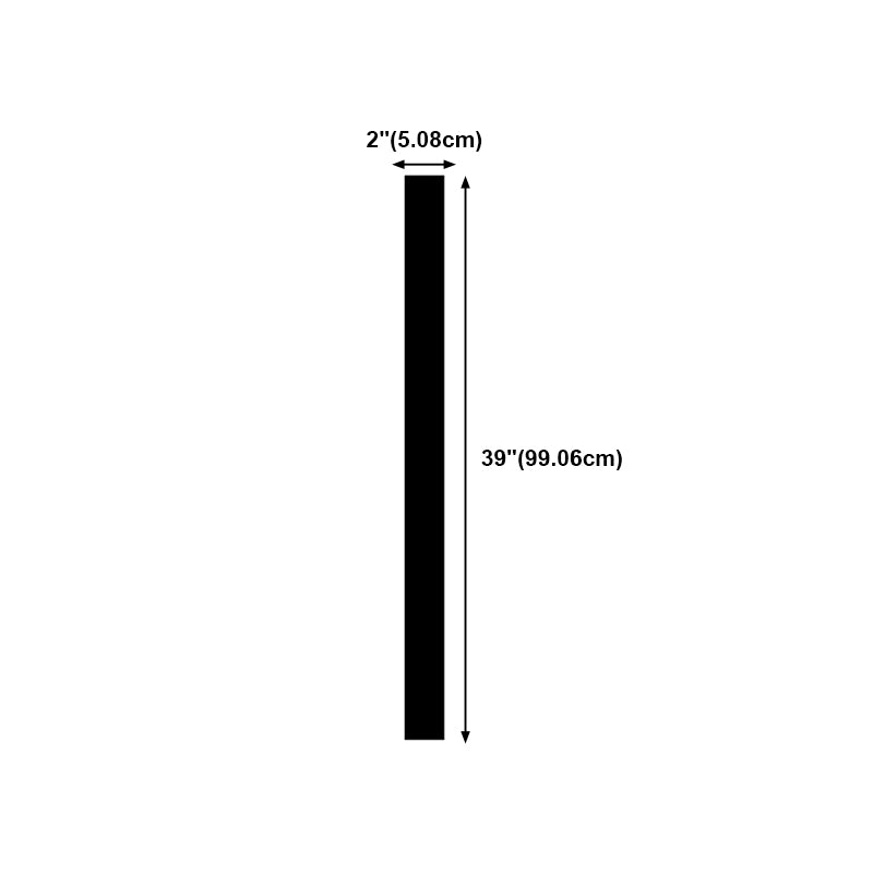 Metall lineare Formwandlicht moderne 1 leichte Wandmontageleuchte in Schwarz