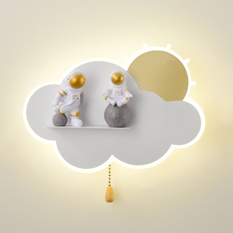 Wall Sconce Lighting Modern LED Metal Wall Mounted Light for Kids Bedroom