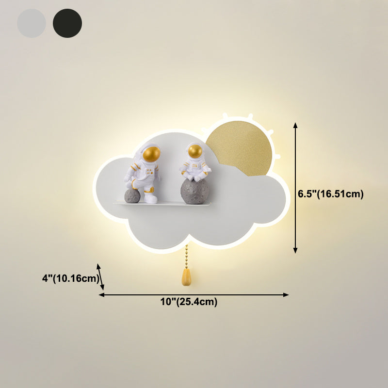 Wall Sconce Lighting Modern LED Metal Wall Mounted Light for Kids Bedroom
