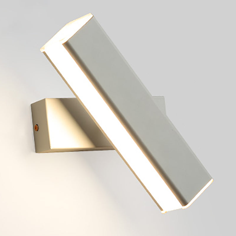 Modern Metal Wall Light Strip Rotatable 1 Light Wall Sconce for Bedroom