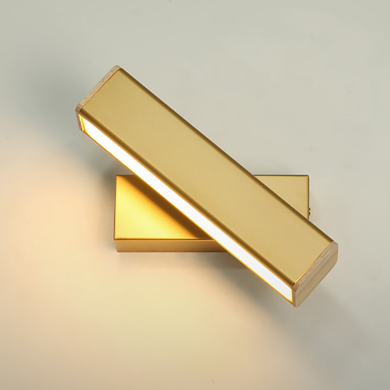 Fuera de luz de pared de metal moderna Rotable 1 Ligera de pared ligera para dormitorio