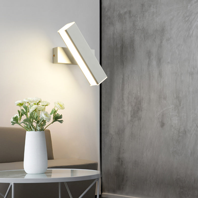 Fuera de luz de pared de metal moderna Rotable 1 Ligera de pared ligera para dormitorio