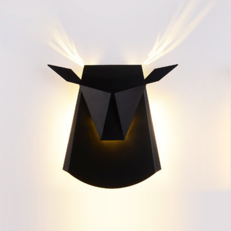 Kunstdekor Tier Wandlampe Metall Wohnzimmer LED LED Leuchte Leuchte
