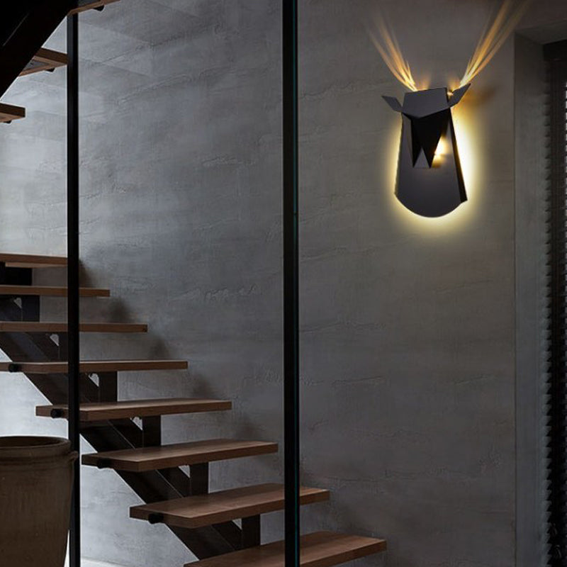 Kunstdekor Tier Wandlampe Metall Wohnzimmer LED LED Leuchte Leuchte