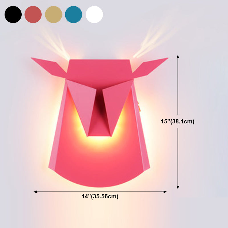 Kunstdekor Tier Wandlampe Metall Wohnzimmer LED LED Leuchte Leuchte