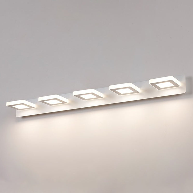 Forma de pared de espejo geométrico de metal luz de pared múltiples luces de pared de espejo múltiples
