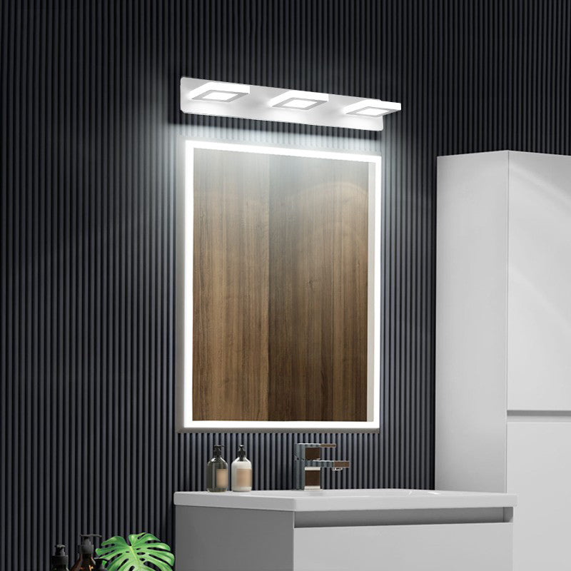 Forma de pared de espejo geométrico de metal luz de pared múltiples luces de pared de espejo múltiples