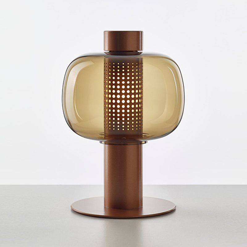 Glasrunde Tabelle Lampe moderne 1-Licht-Tischlampenlampen