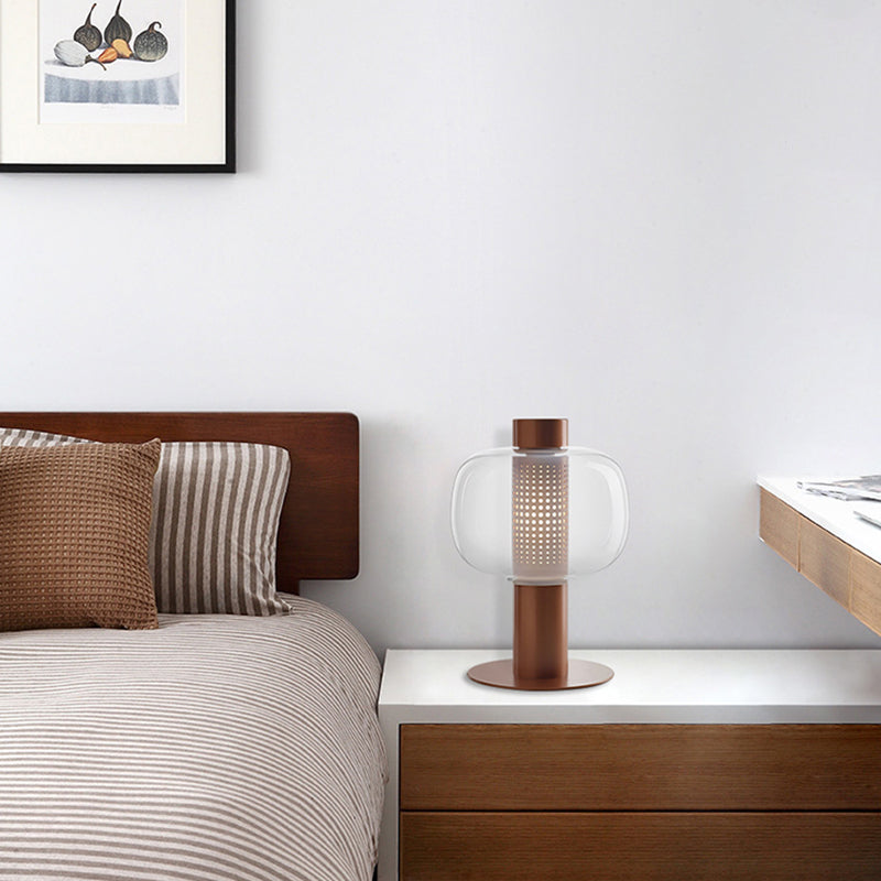 Glasrunde Tabelle Lampe moderne 1-Licht-Tischlampenlampen